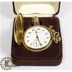 MEN'S SWISS-MADE GOLD POCKET WATCH LEBERNCO - 17