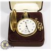 Image 1 : MEN'S SWISS-MADE GOLD POCKET WATCH LEBERNCO - 17