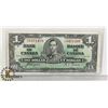 Image 1 : 1937 CANADIAN ONE DOLLAR BILL