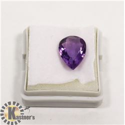 #95-PURPLE AMETHYST GEMSTONE PEAR SHAPE 4.90ct