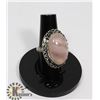Image 1 : #115-ROSE QUARTZ RING SIZE 7.5