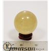 Image 1 : #99-YELLOW CITRINE SPHERE BALL 42.3mm + STAND