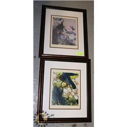 2 FRAMED PRINTS 23" X 19 "