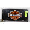 Image 1 : TIN HARLEY DAVIDSON LICENSE PLATE - BLACK