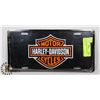 Image 1 : TIN HARLEY DAVIDSON LICENSE PLATE - BLACK