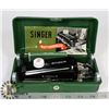 Image 1 : SINGER ANTIQUE BUTTONHOLER IN ORIGINAL SINGER BOX
