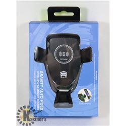 NEW GRAVITY AUTO HOLD WIRELESS CHARGER, AUTO