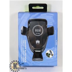 NEW GRAVITY AUTO HOLD WIRELESS CHARGER, AUTO