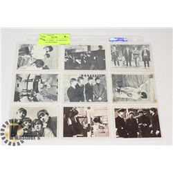 BEATLES CARDS 9 CARD SHEET - 1ST, 2ND, 3RD SERIES;