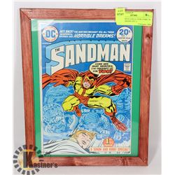 SANDMAN #1 COLLECTOR COMIC IN FRAME 20CENT 1970'S