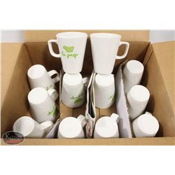 LOT OF ASSORTED 12OZ COFFEE CUPS