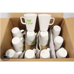 LOT OF ASSORTED 12OZ COFFEE CUPS