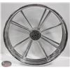 Image 1 : DECORATIVE 4-SPOKE CHROME WALLMOUNT WHEELS
