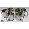 Image 1 : SIX METAL WATER PITCHERS W/ SPLASHGUARD