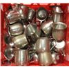 Image 1 : LOT OF APPROX 25 STAINLESS STEEL CREAM JUGS