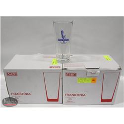 2 BOXES OF NEW TALL BEER GLASSES