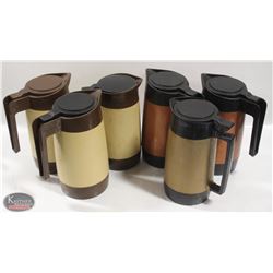 LOT OF 6 PLASTIC COFFEE SERVERS