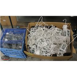 BOX & CRATE OF ORNAMENTAL TEA LIGHT LANTERNS &