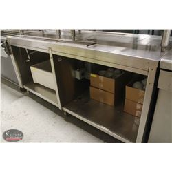 6' STAINLESS STEEL CABINET W/ DRIP-TRAY INSERTS &
