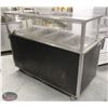 Image 3 : 5' FOUR-WELL VOLLRATH STEAM TABLE W/ SNEEZEGUARD