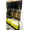 Image 1 : 4' CHROME WIRE STORAGE RACK- 4 TIER