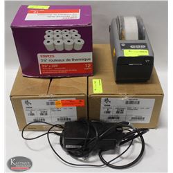 K15/24) BAILIFF SEIZURE: ZEBRA LABEL PRINTER W/ 2