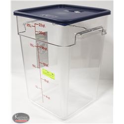 NEW CAMBRO 22QT SQUARE DRY INGREDIENT BIN W/ LID