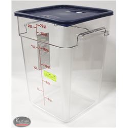 NEW CAMBRO 22QT SQUARE DRY INGREDIENT BIN W/ LID