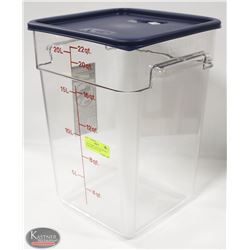 NEW CAMBRO 22QT SQUARE DRY INGREDIENT BIN W/ LID