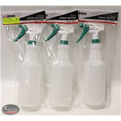 LOT OF 3 NEW 28 OZ SPRAY BOTTLES