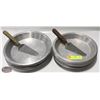 Image 1 : GROUP OF 16 ASSORTED ALUMINUM PIE PLATES & LIFTERS