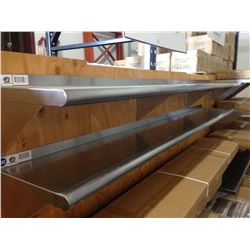 NEW JOHNSON ROSE 96" X 12" S/S WALL SHELF