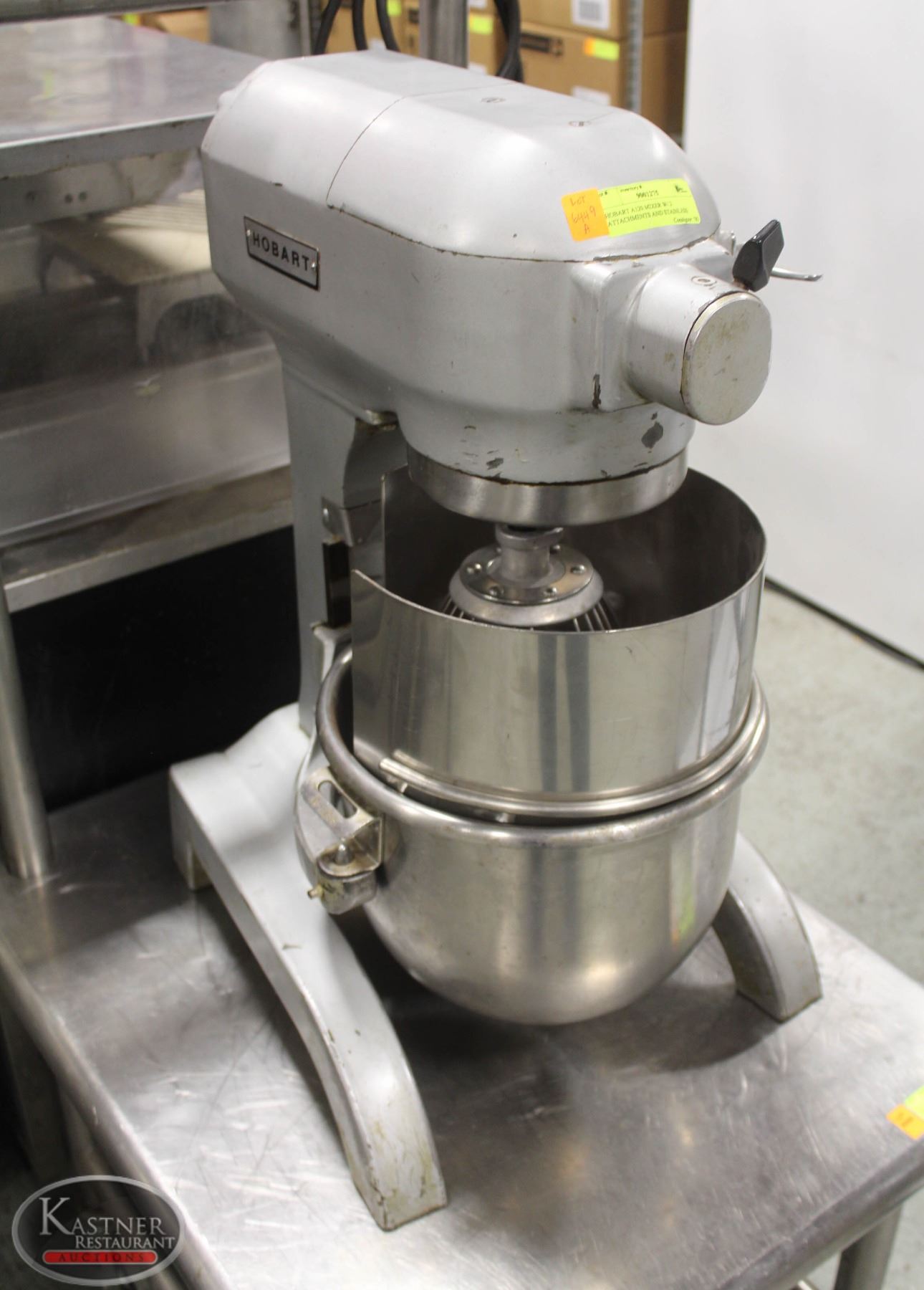 HOBART A120 MIXER W/ 2 ATTACHMENTS AND STAINLESS