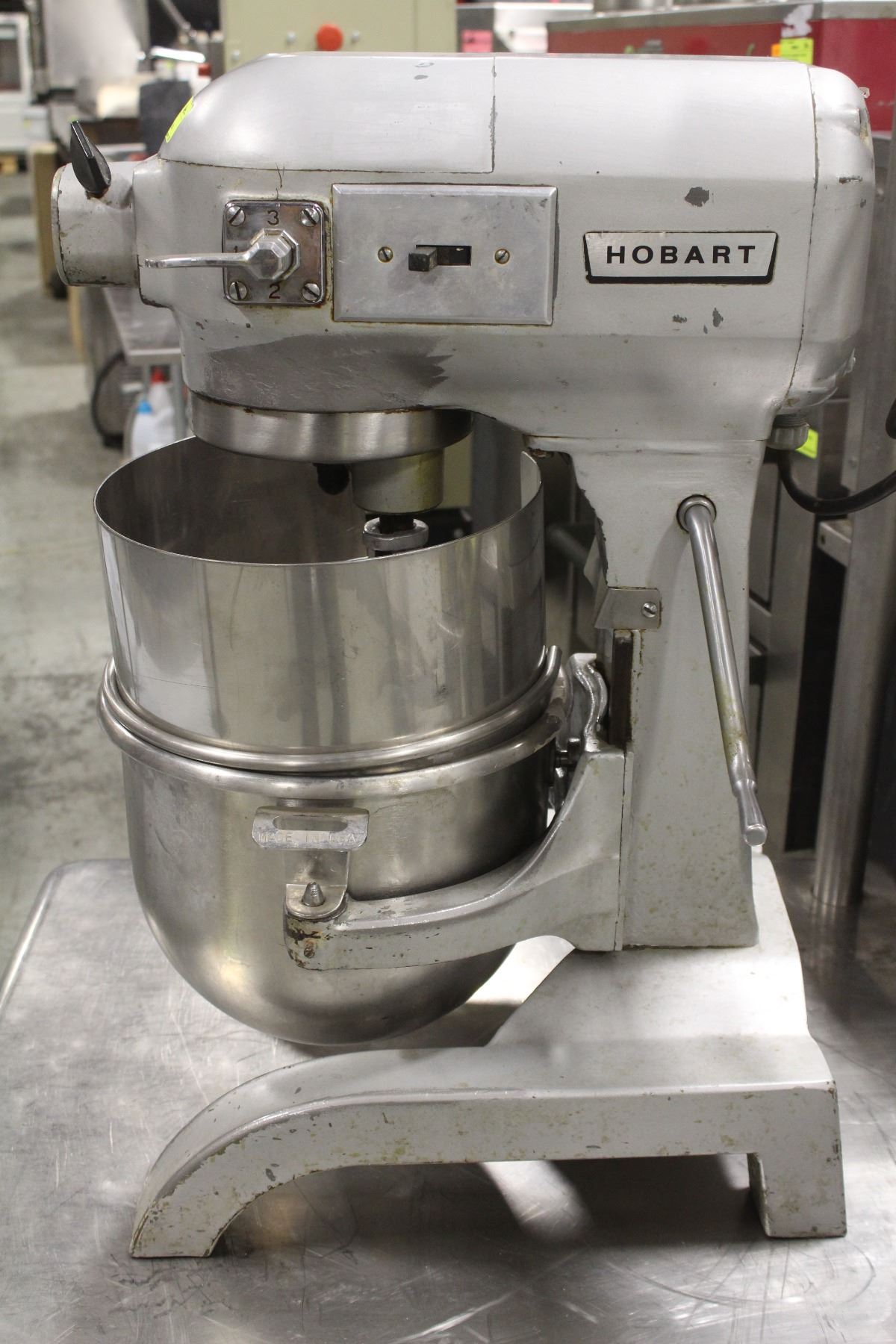 HOBART A120 MIXER W/ 2 ATTACHMENTS AND STAINLESS