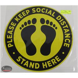 NEW 16" CIRCULAR SOCIAL DISTANCING FLOOR DECAL