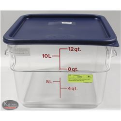 NEW CAMBRO 12QT SQUARE DRY INGREDIENT BIN W/ LID