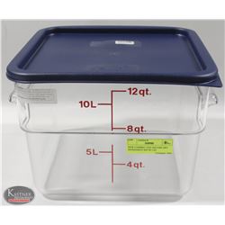 NEW CAMBRO 12QT SQUARE DRY INGREDIENT BIN W/ LID