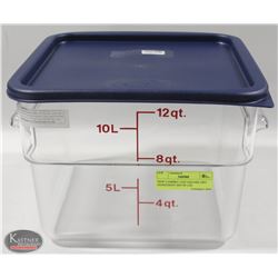 NEW CAMBRO 12QT SQUARE DRY INGREDIENT BIN W/ LID