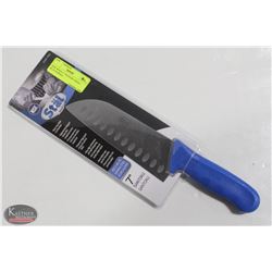 NEW WINCO 7" SANTOKU KNIFE - BLUE HANDLE