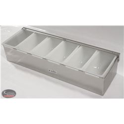 NEW JOHNSON ROSE STAINLESS STEEL CONDIMENT SERVER