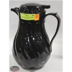 NEW WINCO 64 OZ BLACK SWIRL THERMAL BEVERAGE