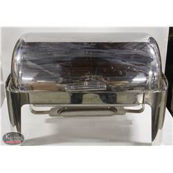 STAINLESS STEEL ROLL-TOP CHAFING DISH W/ WATER PAN