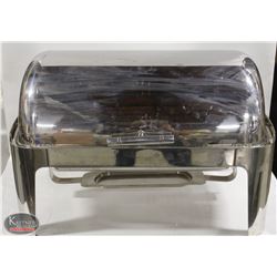 STAINLESS STEEL ROLL-TOP CHAFING DISH W/ WATER PAN