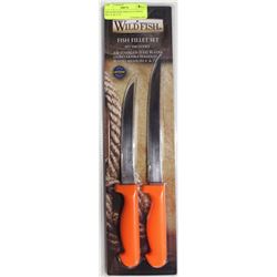 WILDFISH NEW FISH FILLET KNIFE SET: 6" & 7-1/4"
