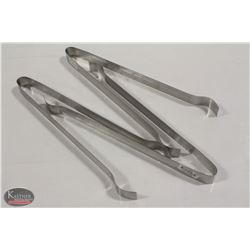 3 NEW JOHNSON ROSE 11.5" STAINLESS STEEL POM TONGS