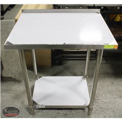 NEW JOHNSON ROSE 24" X 30" S/S WORK TABLE W/ RISER