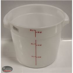 NEW CAMBRO 6QT ROUND DRY INGREDIENT BIN