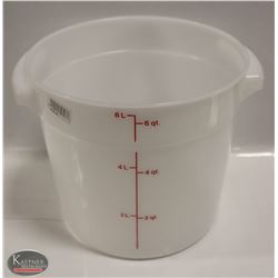 NEW CAMBRO 6QT ROUND DRY INGREDIENT BIN