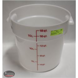 NEW CAMBRO 18 QT DRY INGREDIENT BIN
