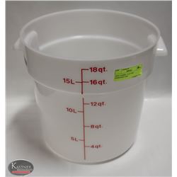 NEW CAMBRO 18 QT DRY INGREDIENT BIN